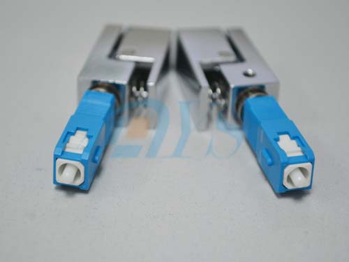 Receptacle Type Bare Fiber Optic Adapter SC With High Stability