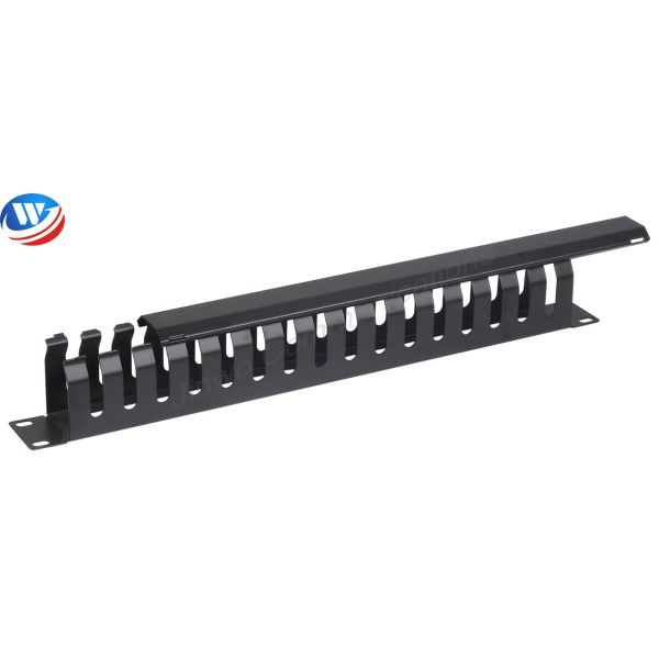 16 Holes Horizontal Cable Manager 1U Data Center Rack Cable Management