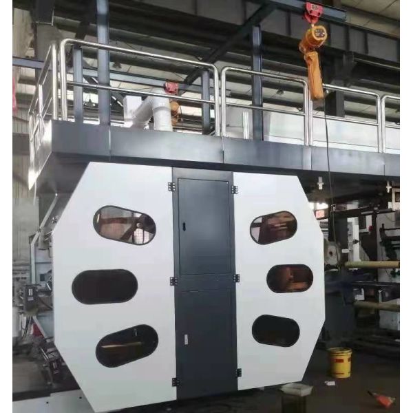 8 Color Plastic Flexo Printing Machine 6 Color Central Drum