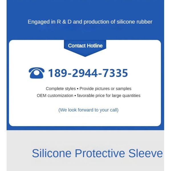 High Temperature Resistant Silicone Sleeve for Moulding Process UL94V-0 Flame Retardant RoHS Certified Waterproof Dust Cover