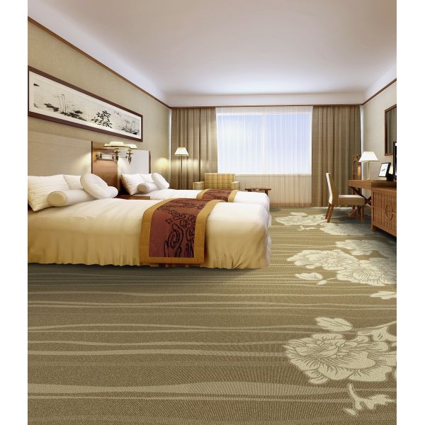 Wool blended carpet 30%wool 70%polyester Cut pile carpet pile height 8mm Width 4m