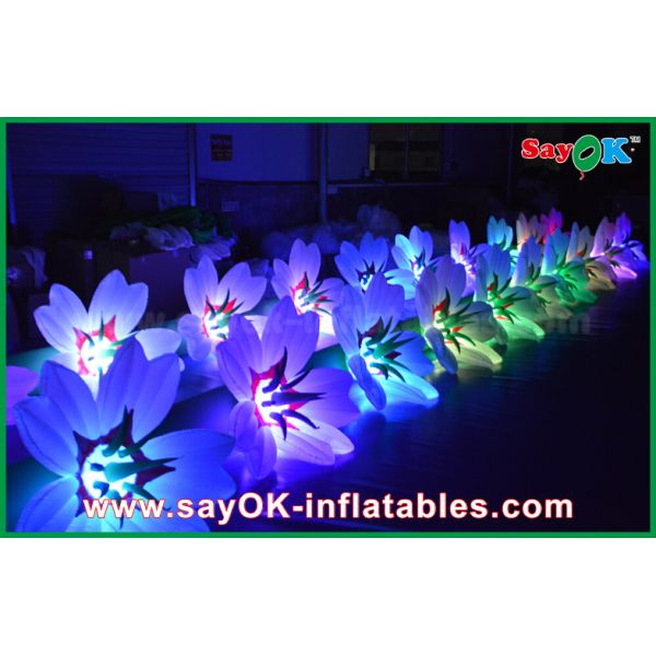 Large Inflatable Lighting Decoration Inflatable Wedding Flower Chain WIth LED Light For Decoration
