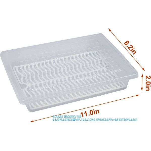 Stackable Portable Freezer Storage Containers - Tray To Keep Fruits, Vegetables, Meat And More
