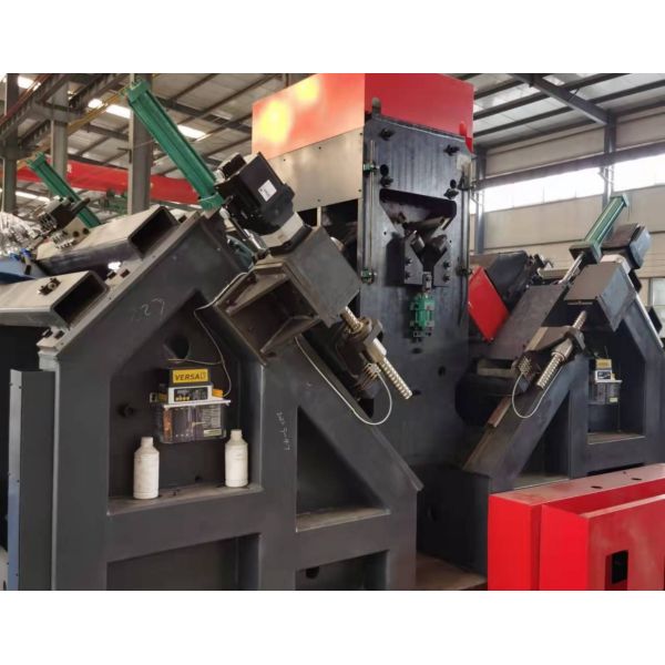 Model JNC2532 Cnc Angle Steel Drilling Marking Processing Line With Feed Channel