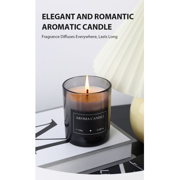 Elegant Romantic Aromatic Candle 150g For Aromatherapy Relaxation