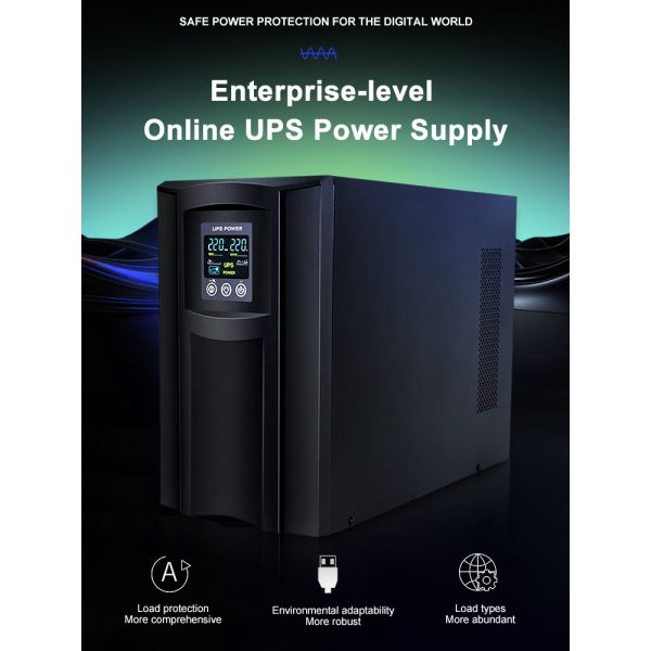 Home 220V Backup External Battery Ups Power Supply 800w 1600w 2400w Online Ups Backup Power