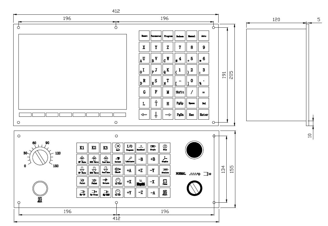 Five AxisCNC Milling Machine Center With 2ms interpolation cycle,1um precision