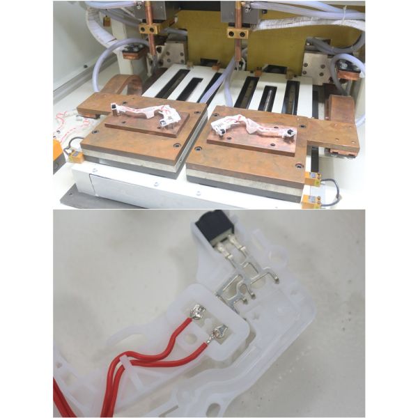 CNC Automatic Welding Machine for Electronic Connector , Wire Terminals Spot Welder