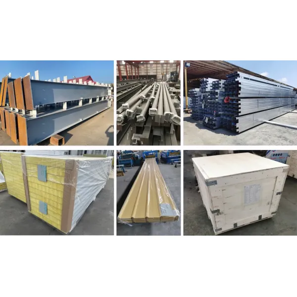 Wanhui Phase II Cheap Beautiful Commerical Multifunctional Facility Steel Structure Metal Prefabricated Buildings