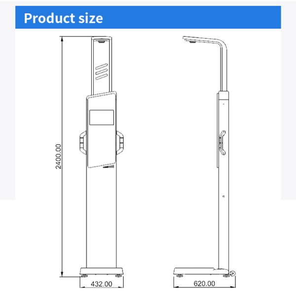 19 inch LCD Touch Screen Android Advertising Multi-Parameters Medicine Vending Machine