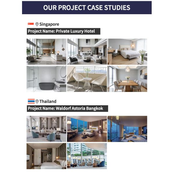 Modern Five-Star Hotel Bedroom Set Furniture Customized Hotel Project