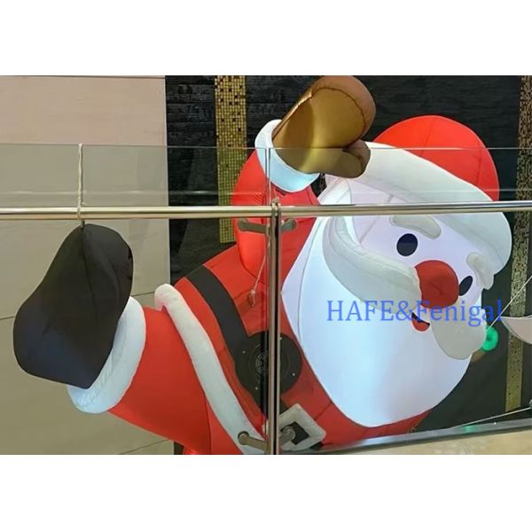 Customized Various Christmas Inflatable Christmas Decorations With LED Atmosphere Lights