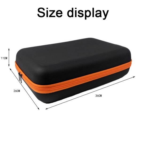Hard Shell Black Logo Custom EVA Storage Bag / Red Wine Black Gift Storage Box