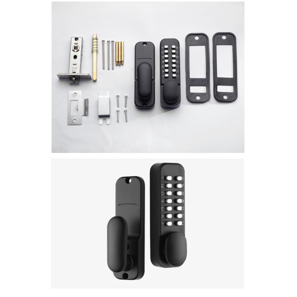 Third Generation Button Mechanical Password Lock No Need to Open Lock to Change the Password Keyless Waterproof Household Lock