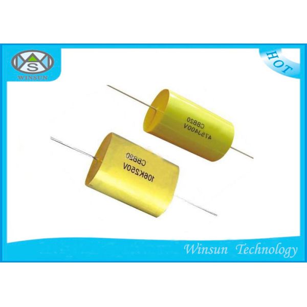 Small Size Metallized Polyester Capacitor High Voltage , CBB20 Axial Film Capacitor