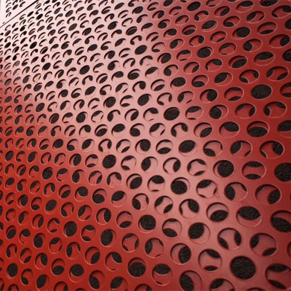 3mm SS Round Hole Perforated Metal Panels For Wall Panelling With Floding Edge