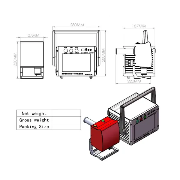 Portable Electric DOT Peen Marking Machine for Serial Number Marking