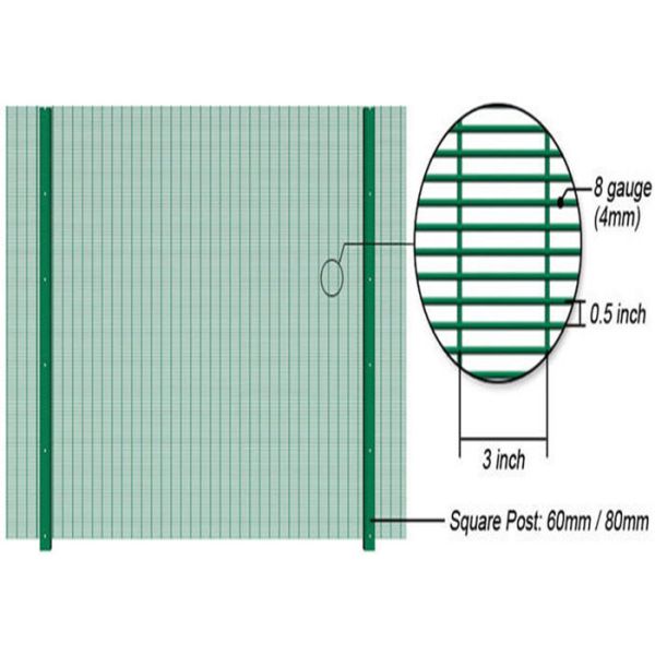 358 High Security Wire Mesh Fencing Panels