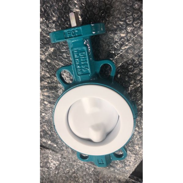 PTFE lined butterfly valve
