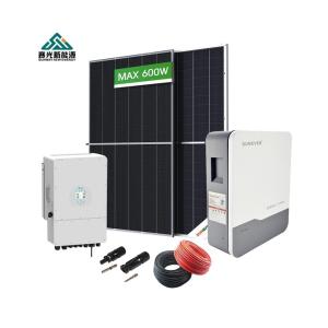 Quality 3000w 5000w Solar Home Power System with Deye Growatt Afore Storage Hybrid Inverter for sale