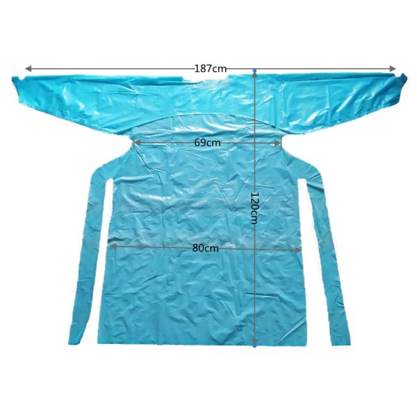 Disposable Plastic Gown White CPE Gown