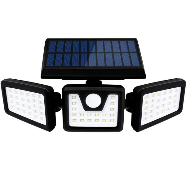 Solar Wall Light with 70PCS 2835LED 550 Lumen and ON/OFF Switch Button for Outdoor Wall Lighting