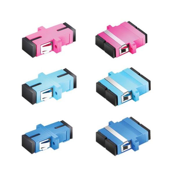 SC Multimode Simplex Fiber Optic Adapter With Flanges