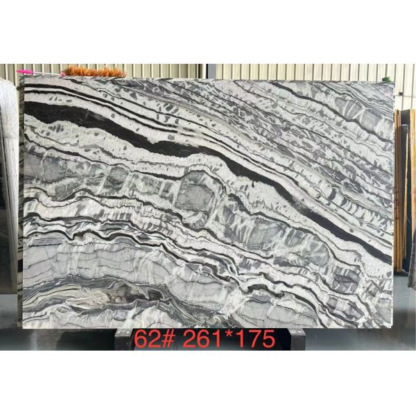 Transform Your Dining Table with Brazil's Popular Stone Panda Impression Marble Slab