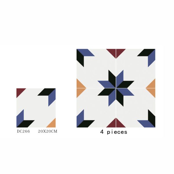 20x20cm Ceramic Rustic Tile AAA Grade White Body Multiple Colors