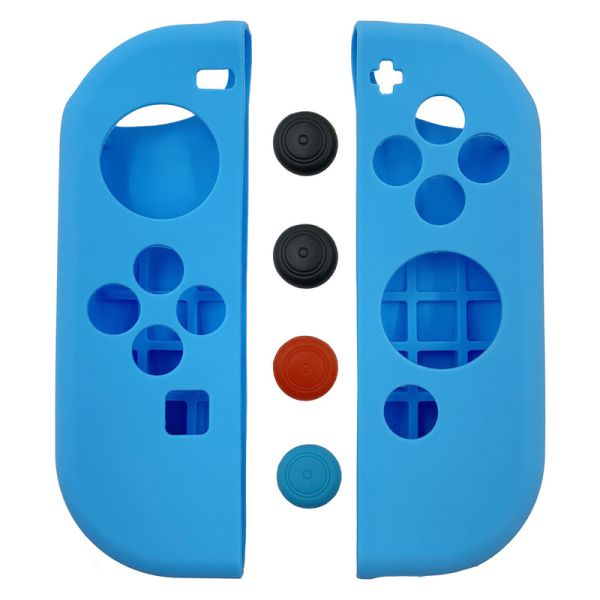For Nintendo Switch HOXC Silicone Solid Colors Protective Case Compatible For Nintendo Switch and Joy-Con OLED Controller with 13 Thumbstick Covers