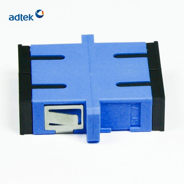 SC / UPC SM Duplex Fiber Optic Adapter For Adapter Panel FTTH