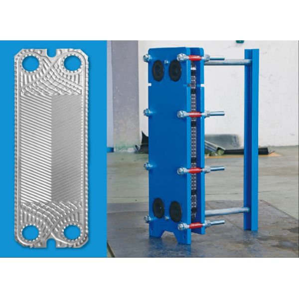 Semi-welded plate heat exchanger for heating and corrosive medium cooling