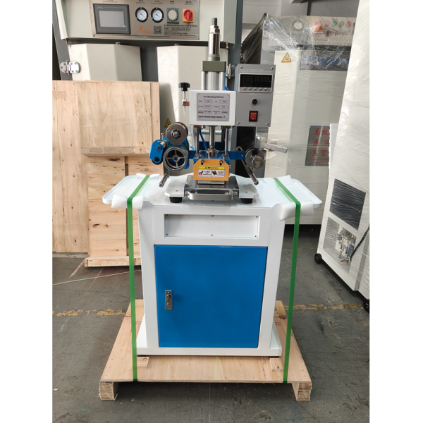 Hot Foil Stamping Machine Automatic Roll Paper Pneumatic Hot Stamping Machine Leather Embossing Logo Indentation Business Card Gift Box Plastic Wood