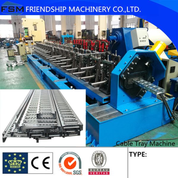 100-800mm Automatic Change Size Cable Tray Roll Forming Machine Driven Gearbox / Mortor driven