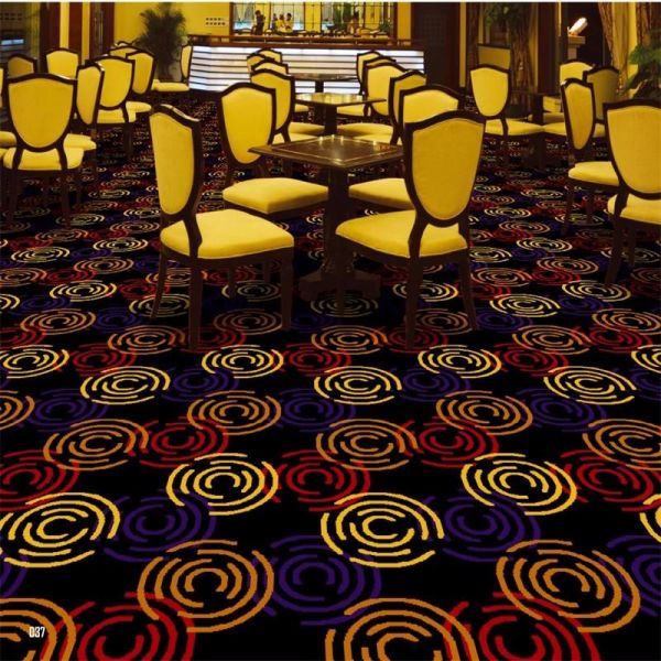 Woven Technics circle decorative printed oriental carpet for lobby