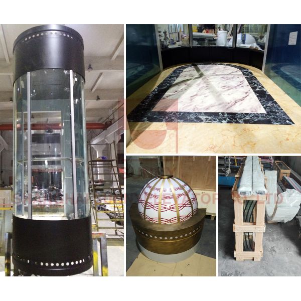 Small Single Person Panoramic Elevator Lifts Sightseeing Elevator Stainless Steel 304 Material