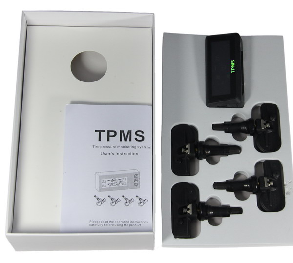 Мониторинг давления солнечный автомобиль TPMS Salve шинах система с 4 датчиками TPMS