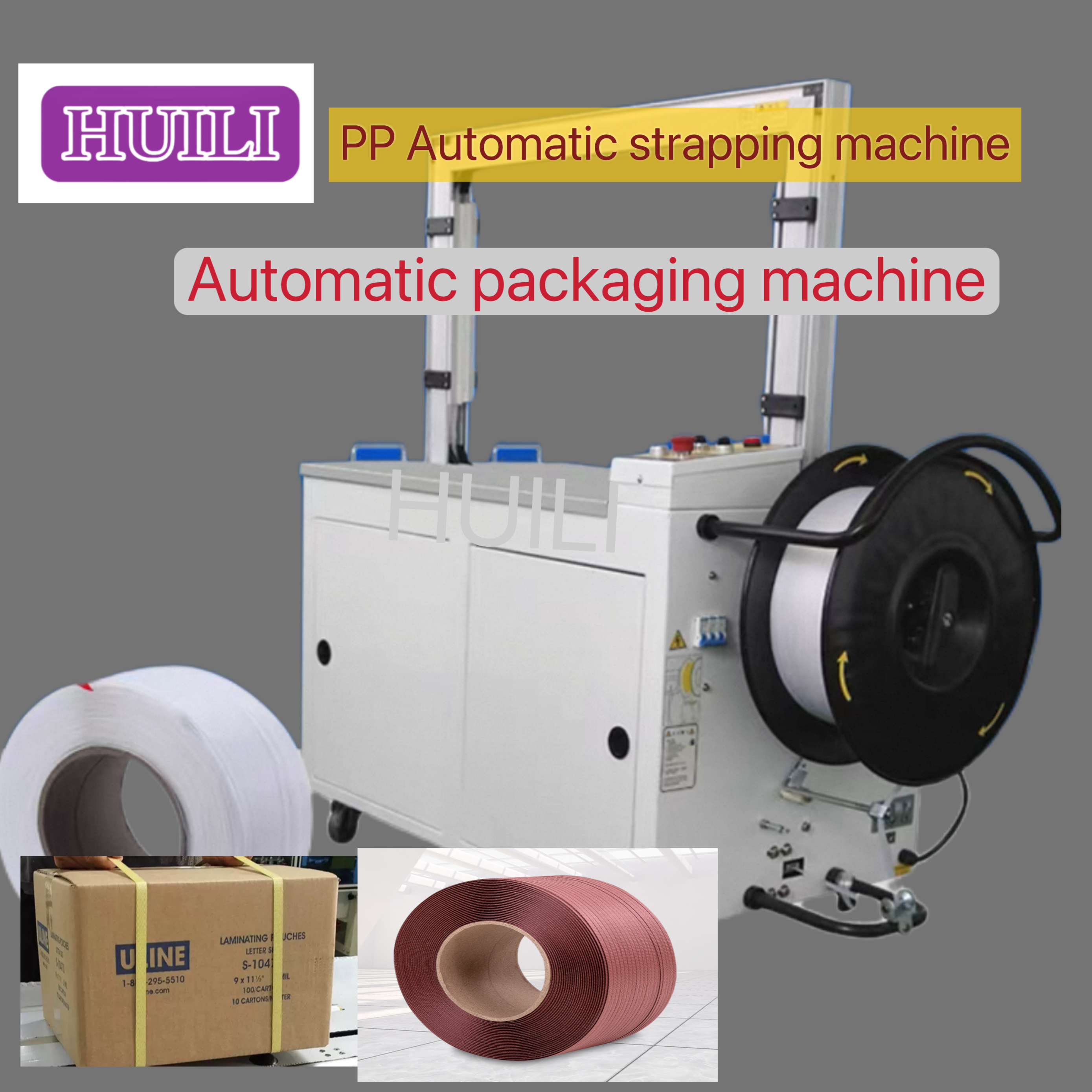 220V Fully Automatic Strapping Machine 5-15mm PP Packing Belt Box Strapping Machine