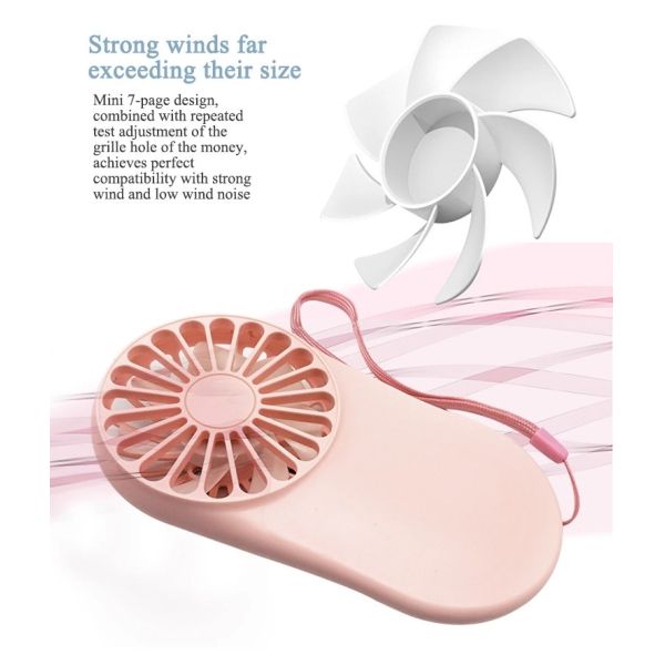 900mAh Rechargeable Portable Handy USB Charging Mini Fan