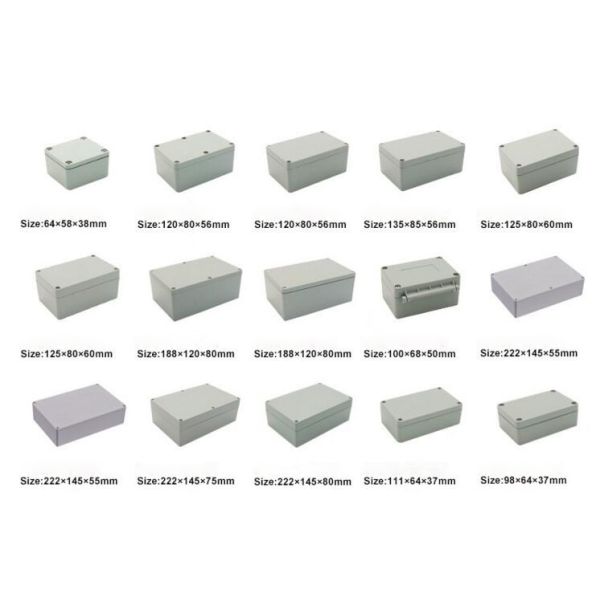 IP67 Electric Aluminum Enclosure / Terminal Box Outdoor With Stainless Steel Screw