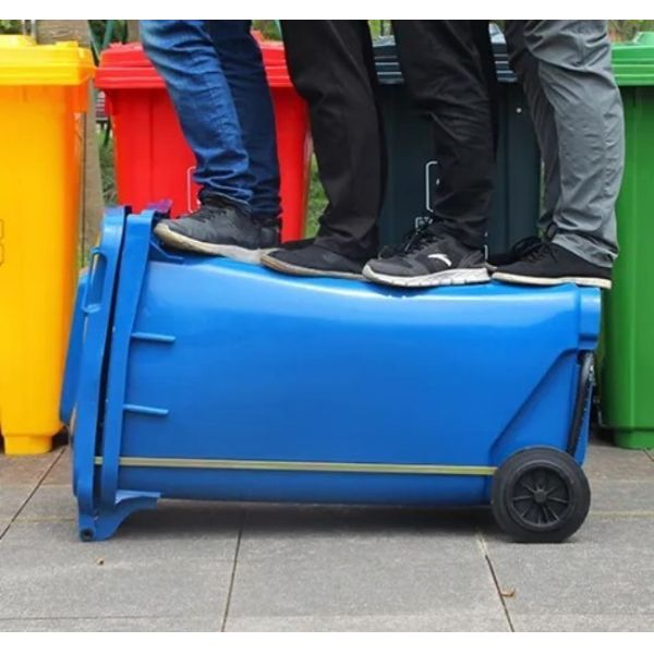 1100L HDPE Recycling Waste Disposal Management Trash Can Garbage Bin Collection Bins