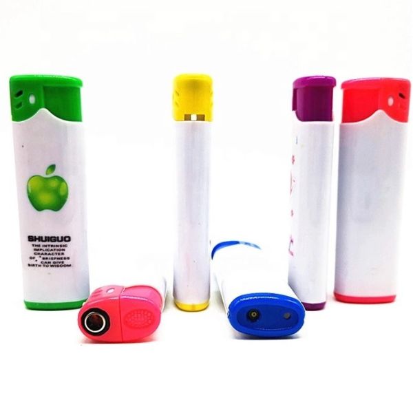 DY-F005 Torch Multi Colored Refillable Windproof Plastic Lighter for Model NO. DY-F005