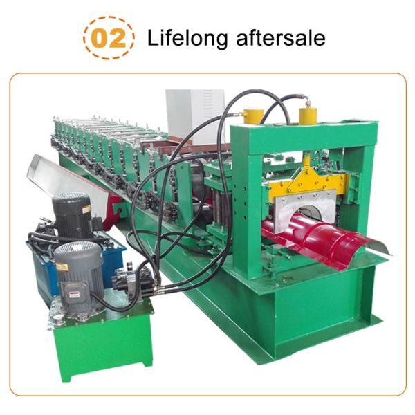 Color Steel Roofing Sheet Ridge Capping Tile Roll Forming Machine
