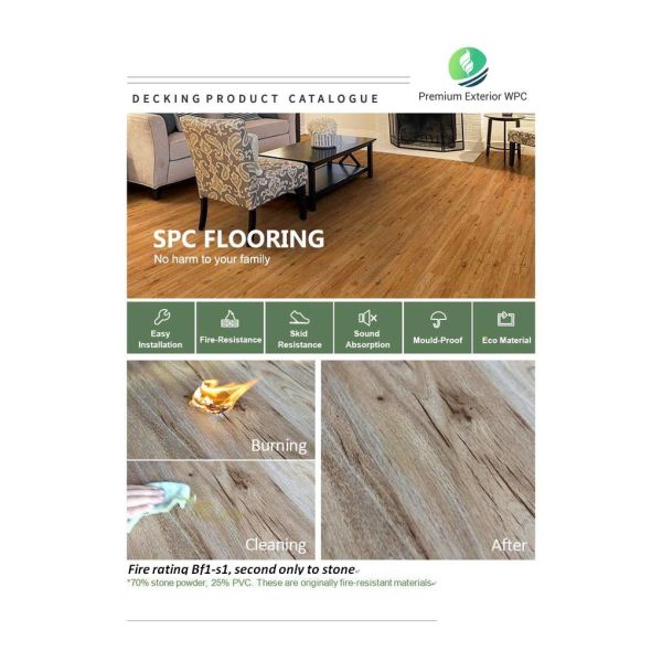 Embossed Luxury SPC Flooring Composite SPC Waterproof Flooring