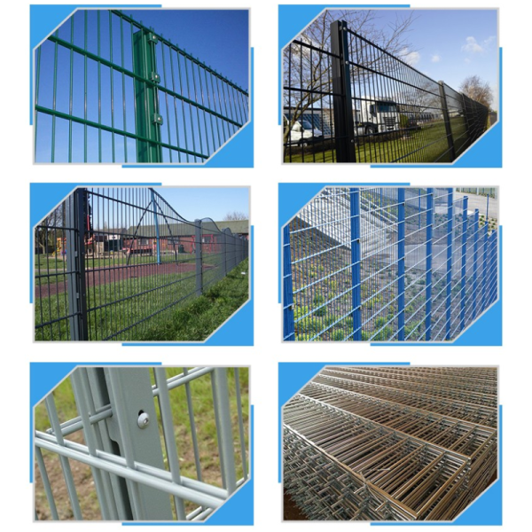 656mm Double Horizontal Wire Mesh Fencing / High Security Wire Fence