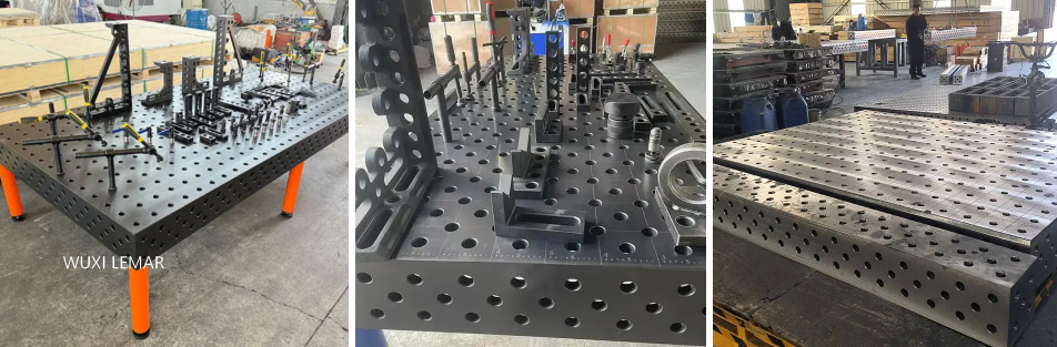 High Load Bearing D28 3D Welding Table for Thick Steel Plate Welding Processing