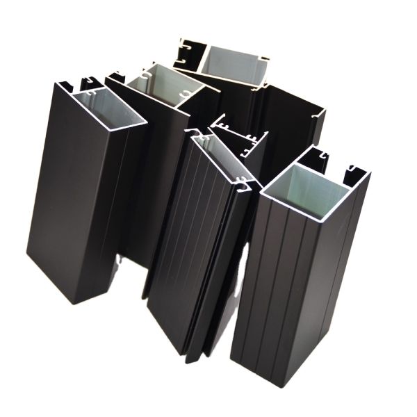 Titanium Anodizing Brushed Rectangular Tubes Modern Design Aluminium Alloy Profile