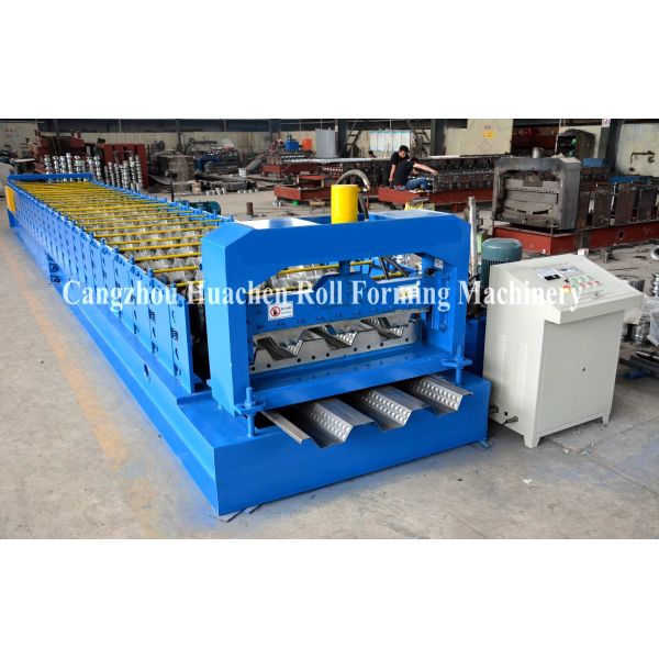 Steel Floor Decking Sheet Roll Forming Machine / Roll Former