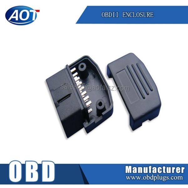 Sample Normal Plug Plastic OBD OBD2 Vehicle Enclosure with PA66 CF Material