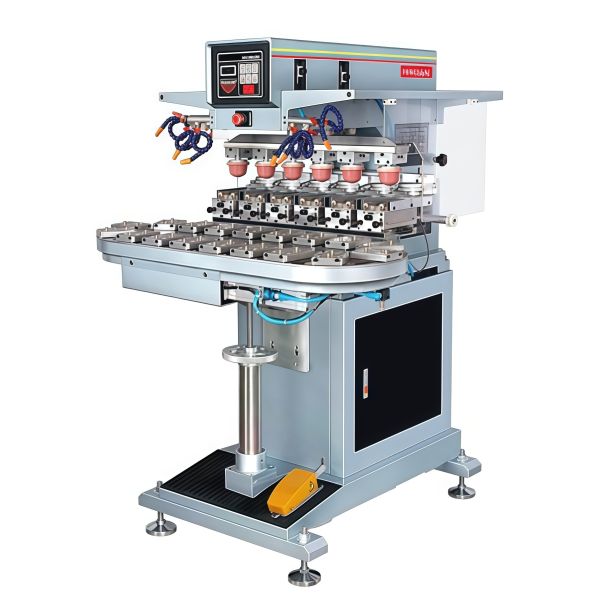 High Precision 6 Colors Semi Automatic Pad Printing Machine Efficient Printing For Electronics